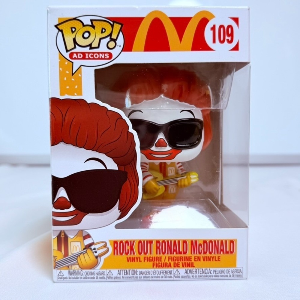Funko Pop Ad Icons Rock Out Ronald McDonald #109 McDonald's Vinyl Figure